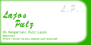 lajos pulz business card